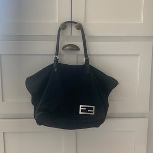 Fendi Black Polyester Tote Bag